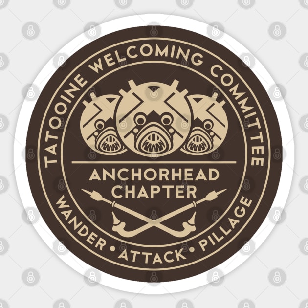Tatooine Welcoming Committee Sticker by DesignWise